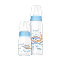 Bebsi Cam Biberon Seti (250ml+125ml) Seçenekli (Mavi/Pembe)