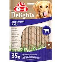 8in1 Delights Twisted Sticks Biftekli Köpek Ödül Kemiği 35 Adet