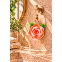 Dekoratif Kokulu Sabun & Peeling Etkili Asılabilir Dekoratif Banyo Sabunu &turuncu Gül Şekli Katı Sabun 10x11 Cm - 938180246 Diğer