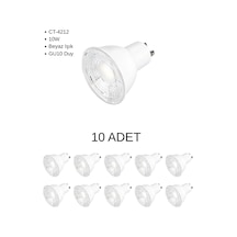 Cata Ct-4212 Led Ampul 10w Gu10 Duy Beyaz Işık - 10 Lu Paket
