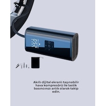 Zengemtx Led Fenerli Ve Sos Işıklı Çok Fonksiyonlu Hava Kompresörü