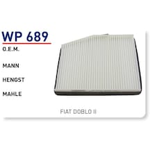 Wp689 Οem 000000 Fiat doblo II Otomobil polen filtre pollen filter