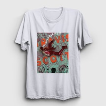 Presmono Unisex Fly Astroworld Travis Scott T-shirt Beyaz