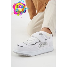 Cool Connel Sneaker Ortopedik Taban Unisex Çocuk Spor Ayakkabı Beyaz