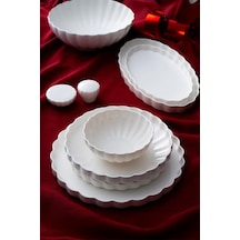 Acar Passion 29 Parça 6 Kişilik Yemek Takımı Beyaz