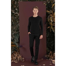 Efor P 1125 Slim Fit Siyah Spor Pantolon Siyah