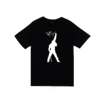 Stoned&Fame Queen Baskılı T-shirt SIYAH