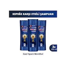 Men Kepeğe Karşı Etkili Şampuan Cool Sport Menthol 350 Ml X3 Tüm Saç Tipleri