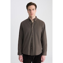 D'S Damat Ds Damat Comfort Kahverengi Gabardin Gömlek 5hc02hd07265m Çok Renkli