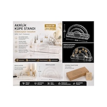 Şeffaf Akrilik Küpe Takı Standı 24x12 Cm Şık Takı Düzenleyici