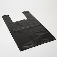 Siyah Küçük Boy Kalın / Tekel / Bakkal Poşeti 5 Kg 24x43cm