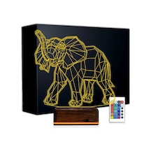 Luvivia Fil Polygonal 3d Lamba - Masa Gece Lambası Şeffaf