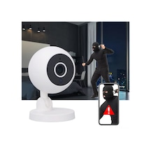Geeroyoo Ev Güvenlik Kamerası 1080p Hd 2mp - 360 Dönüşlü Wifi İzleme, Hareket Algılama, İki Yönlü Ses, İnfrafed Gece Görüşü, 128g Tf Kart Desteği