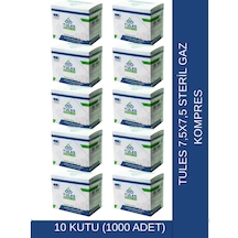 Tules 7,5x7,5 Nonwoven Steril Emici Kompres 10 Kutu 1000 Adet