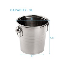 Maoyaya Ve Ve Soğutucu, Şarap Parti, Paket Metal Mekan Litre Küveti, Kulplu Kullanımı Kovası, Kovası, Kapalı İçin İçin İçecek İçecek Harika Galvanizli Dış Çelik Buz Buz Barbekü Bar, 3 2 Zw Çelik