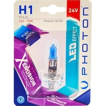 Ampul H1 24v Dv 70w Xen Vision Tekli Blister Beyaz Işık 6000k Pht Ph6601 Dv B1
