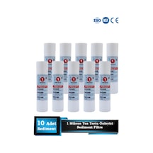 Sumarkt Açık Kasa Su Arıtma Cihazı 10 Inç 1 Mikron Sediment Spun Filtre 10 Adet