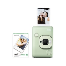 Fujifilm Instax Mini Liplay Hybrid Matcha Green Fotoğraf Makinesi Ve 10'lu Film Seti