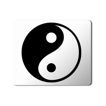 Ying Yang Baskılı Mousepad Mouse Pad