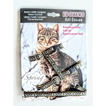 Edozero Kedi Göğüs Tasma Takım Siyah M