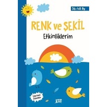 Renk ve Şekil Etkinliklerim 36-48 Ay- Minik Ada