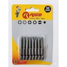 Rico Yıldız Düz Bits Uç Seti 8 Parça-50 Mm