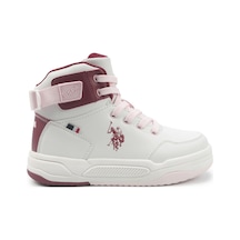 U.s. Polo Assn. Phıta Jr 5pr Beyaz Kız Çocuk High Sneaker Beyaz-gul Kurusu