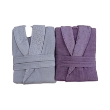 Özdilek Camellia Happy Aile Seti Bornoz Takımı Gri Mürdüm M-L Gri Özdilek Camellia Happy Aile Seti Bornoz Takımı Gri Mürdüm M-L Gri