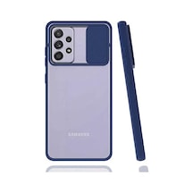 Galaxy İle Uyumlu A52 Kılıf Lensi Kapak, Lacivert Diğer