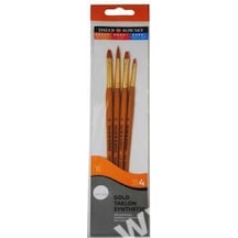 Daler Rowney Simply Gold Taklon Sentetik 4'lü Fırça Seti No4