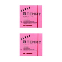 Temat 75 X 75 Mm Fosforlu Pembe Postit - Yapışkanlı Kağıt 2'Li