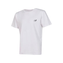 New Balance Lifestyle Erkek T-shirt Mnt1537-wt Beyaz Beyaz