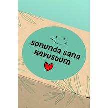 Sonunda Sana Kavuştum Mint Sticker 3x3cm St2343 Çok Renkli