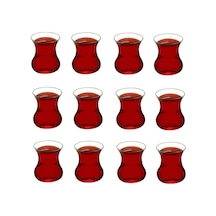 Paşabahçe Aurora Çay Bardak - 12 Li Cam Çay Bardağı
