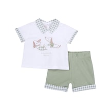 Chicco Takım / T-shirt+pantalon 09073843000000 000051 Lıght Green Açık Yeşil
