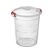 Gıda Bakliyat Saklama Kabı Kovası Şeffaf 30 Litre Çok Renkli