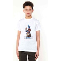 Tshirthane Elmira Fortnite Baskılı Unisex Çocuk Beyaz T-Shirt
