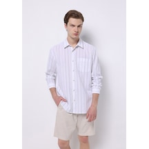 Colin's Colins Regular Fit Shirt Neck Çizgili Erkek Beyaz Uzun Kol Gömlek Cl1074499 Q1.v1 Wsd White Striped Colin's Colins Regular Fit Shirt Neck Çizgili Erkek Beyaz Uzun Kol Gömlek Cl1074499 Q1.v1 Wsd White Striped
