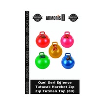 Özel Seri Eğlence Tutacak Hareket Zıp Zıp Tutmalı Top 80 Çok Renkli