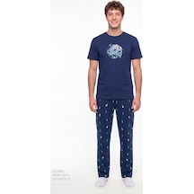 Penti Erkek Renkli Sailing Night Pijama Takımı