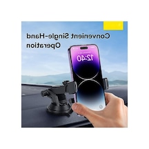 Siyah Metal Araç İçi Telefon Tutucu Seti