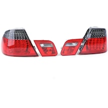 Bmw E46 Coupe Lcı Uyumlu Kırmızı Beyaz Led Stop 2002-2005