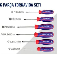 Wp200551 Tornavida Seti, 21 Parça, Cr-v Çelik, Manyetik, Duvar Askılı, Profesyonel