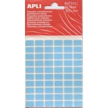 Apli Etiket 8x12 Mm Mavi 300 Lü 25 Paket / 7500 Adet Etiket Çok Renkli