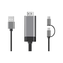 Hdmı Ve Vga Çıkışlı 3'ü 1 Arada Usb Görüntü Aktarıcı