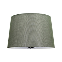 Yeşil Lambader Başlık Çap 35 Cm Konik Kumaş Lb841