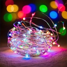 Pilli Rgb Peri Led Işık 5 Metre, Dekoratif Led Şerit Işık, Renkli Led Aydınlatma, Oda Süsleme Işığı 5 Metre .