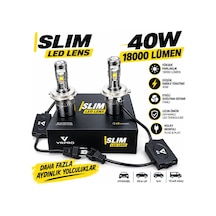 Vr Pro Slım H7 Mercekli Led 40w 18000 Lümen