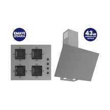 Ferre SS208+D079-SA 2'li Ankastre Set Gri