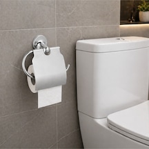 Lüx Premium Krom Kapaklı Askılık Duvara Monte Paslanmaz Çelik Tuvalet Askılığı Banyo Aksesuarı